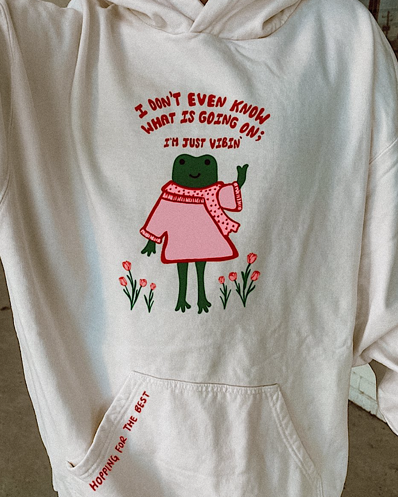Frog hoodie shopee sale
