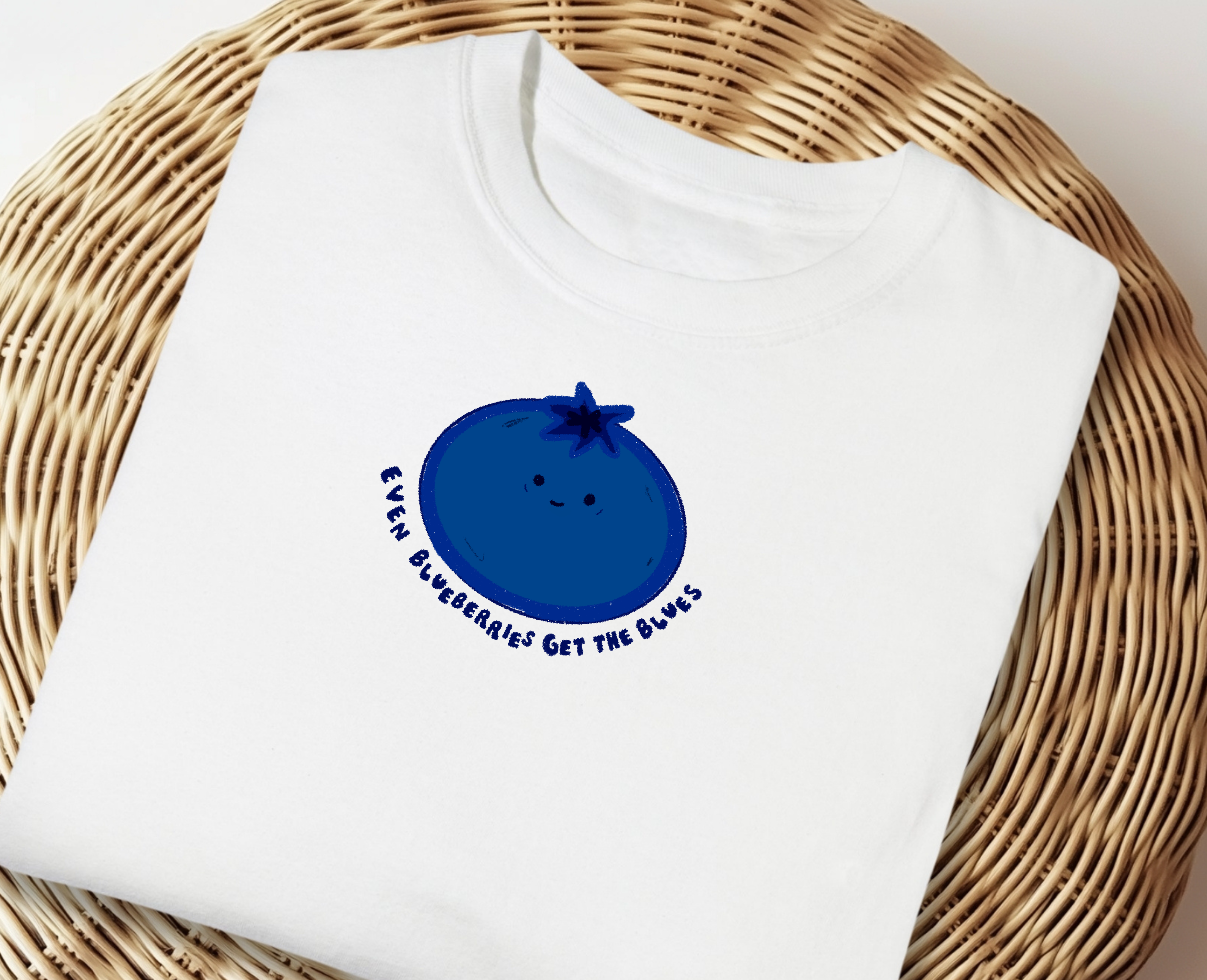 ★DRAW FIT★ Blueberry Print T-Shirt [WHITE] MUSINSA | DRAW FIT Blueberry Printing T-Shirt [WHITE]