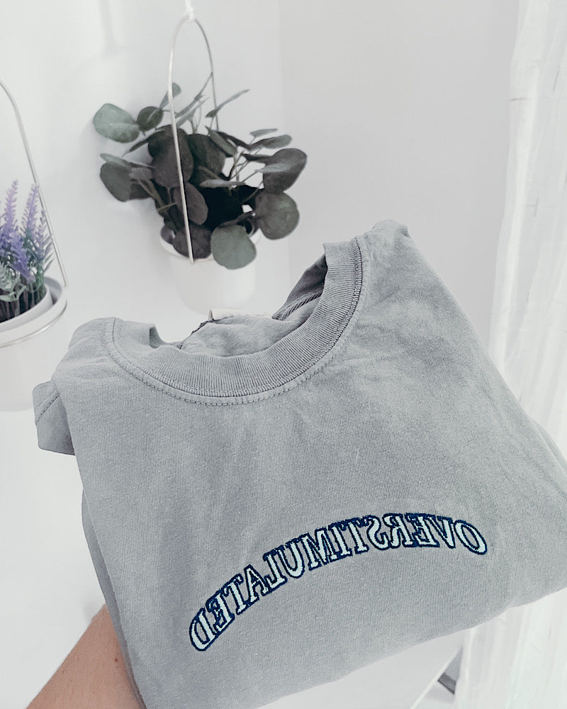 Current Mood Tee Embroidered