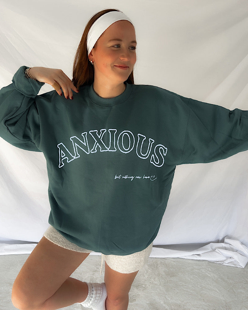 Anxious Luxe Oversized Crew