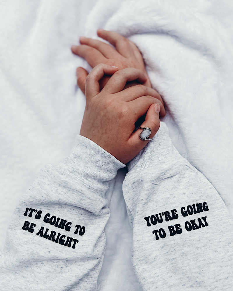 I’ll be Alright Hoodie - Premium Light Grey